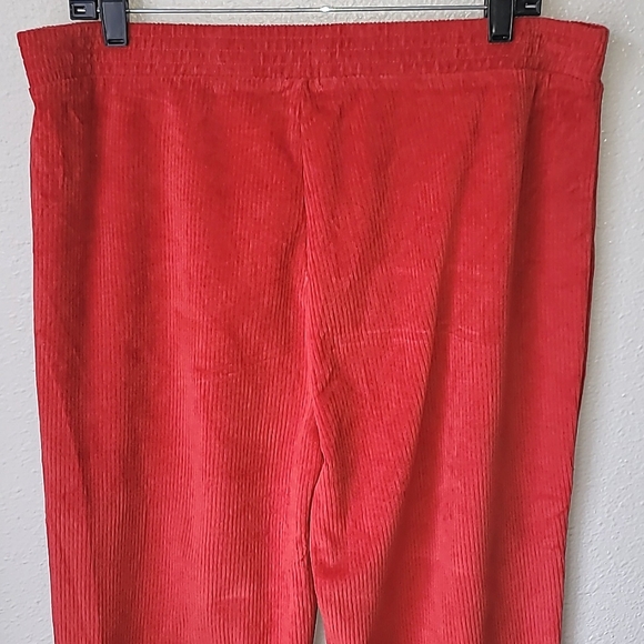 NWT Aerie Groove-On Rib Velour Flare Pant, Size XLarge, Color Cinnabar - Picture 8 of 11